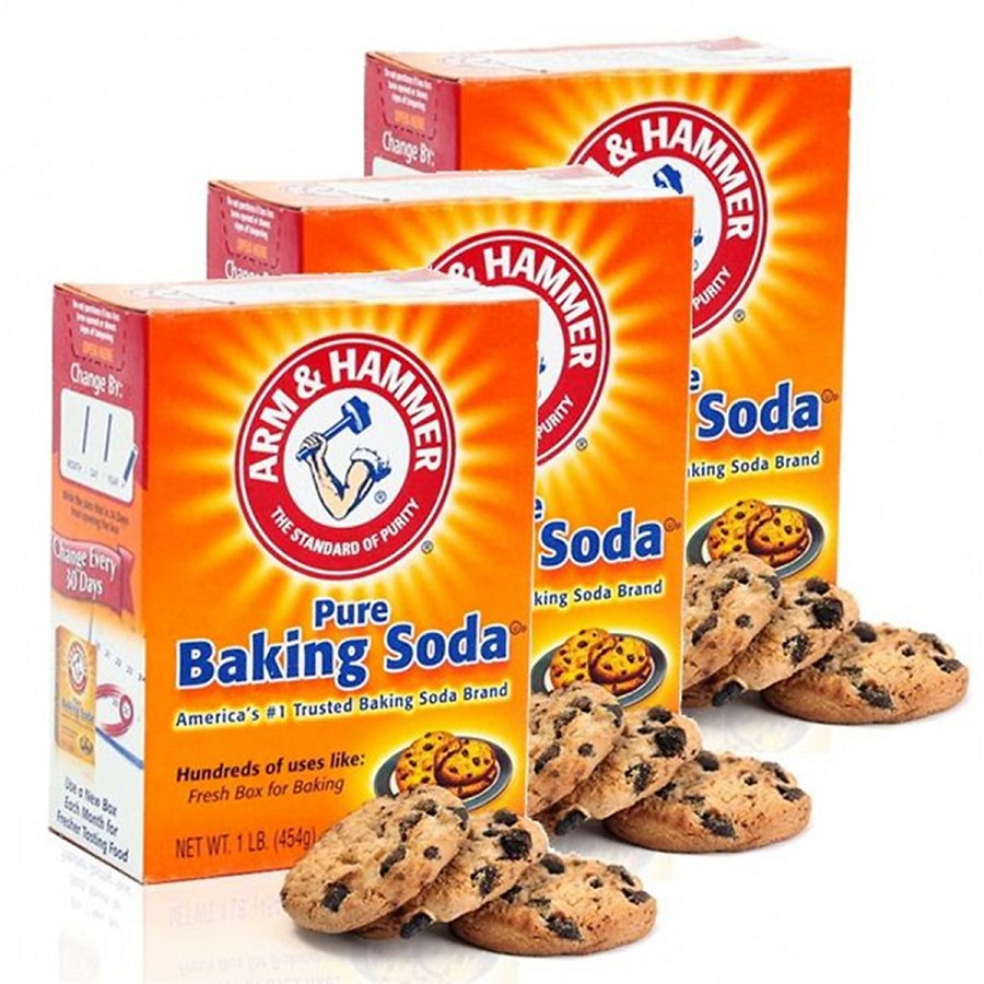 Baking soda thường được dùng để tẩy vết ố vàng trên ruột gối