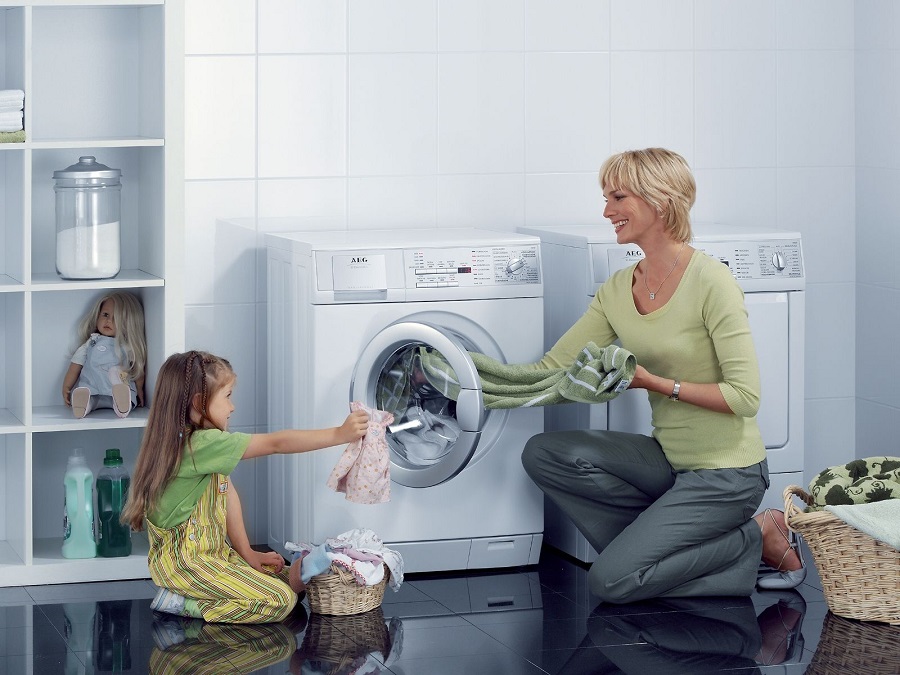 Khi giặt cần chú ý lựa chọn chăn ga gối phù hợp với kích thước máy giặt